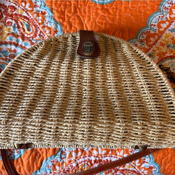 Patricia Nash Tan and Brown Woven Shoulder Bag - Picture 7 of 10